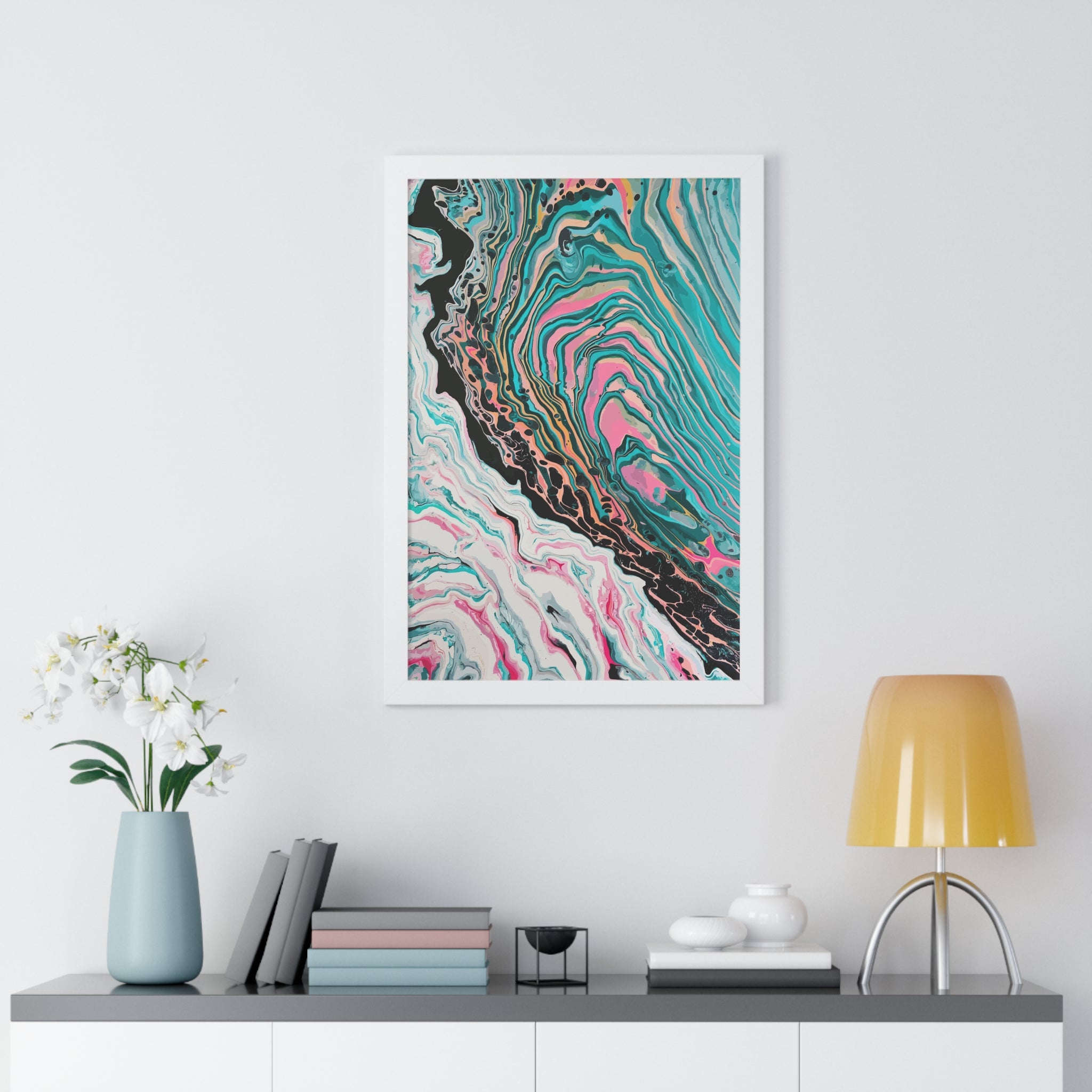 Two-Faced Framed Art Print (Vertical) - Brian P Artwork 