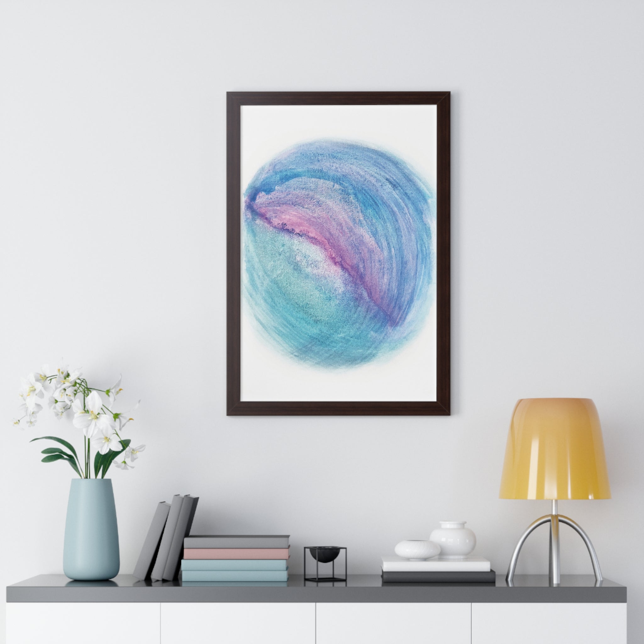 Tides of Infinity Framed Art Print (Vertical) - Brian P Artwork 