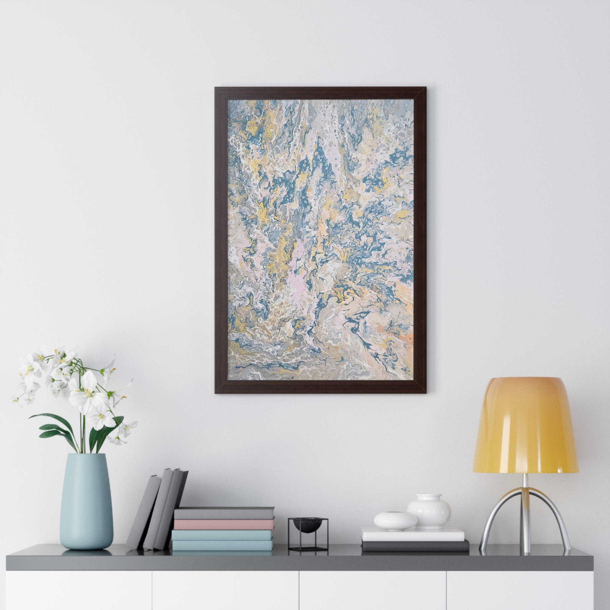 Weight of Choice Framed Art Print (Vertical) - Brian P Artwork 