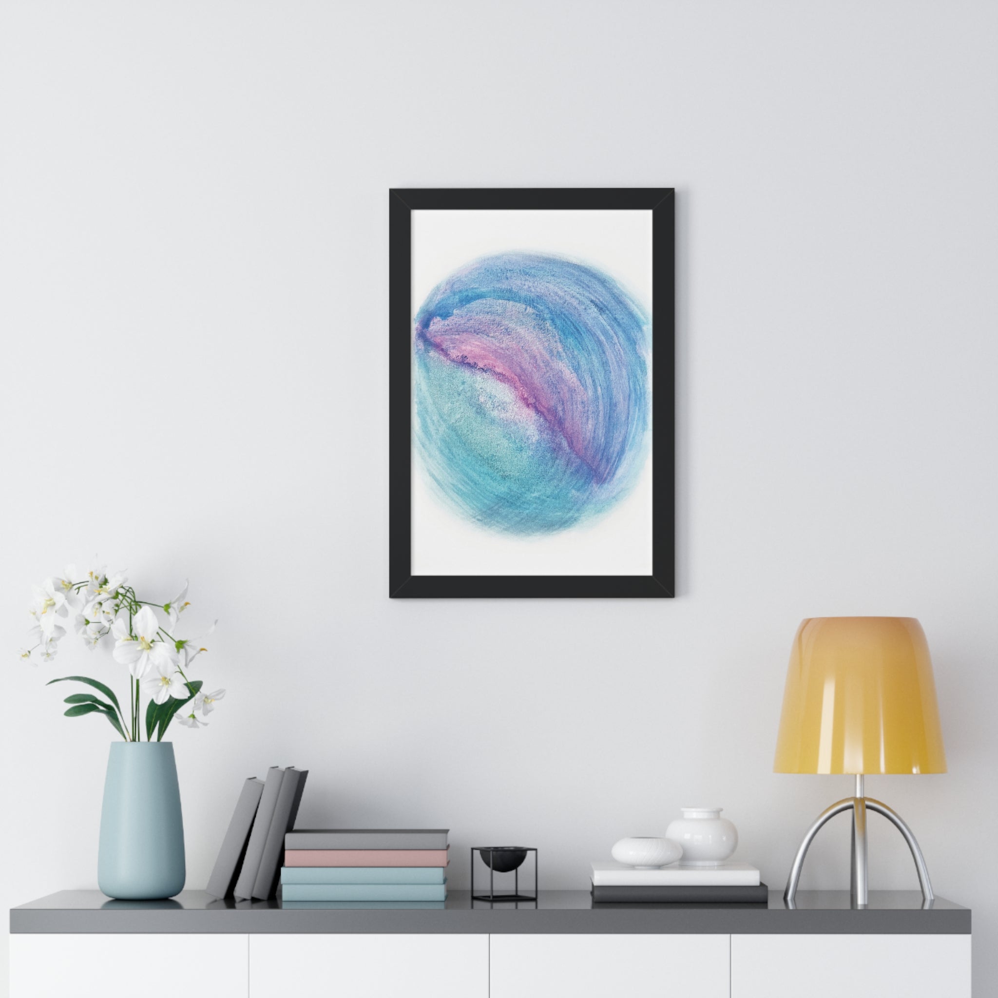 Tides of Infinity Framed Art Print (Vertical) - Brian P Artwork 