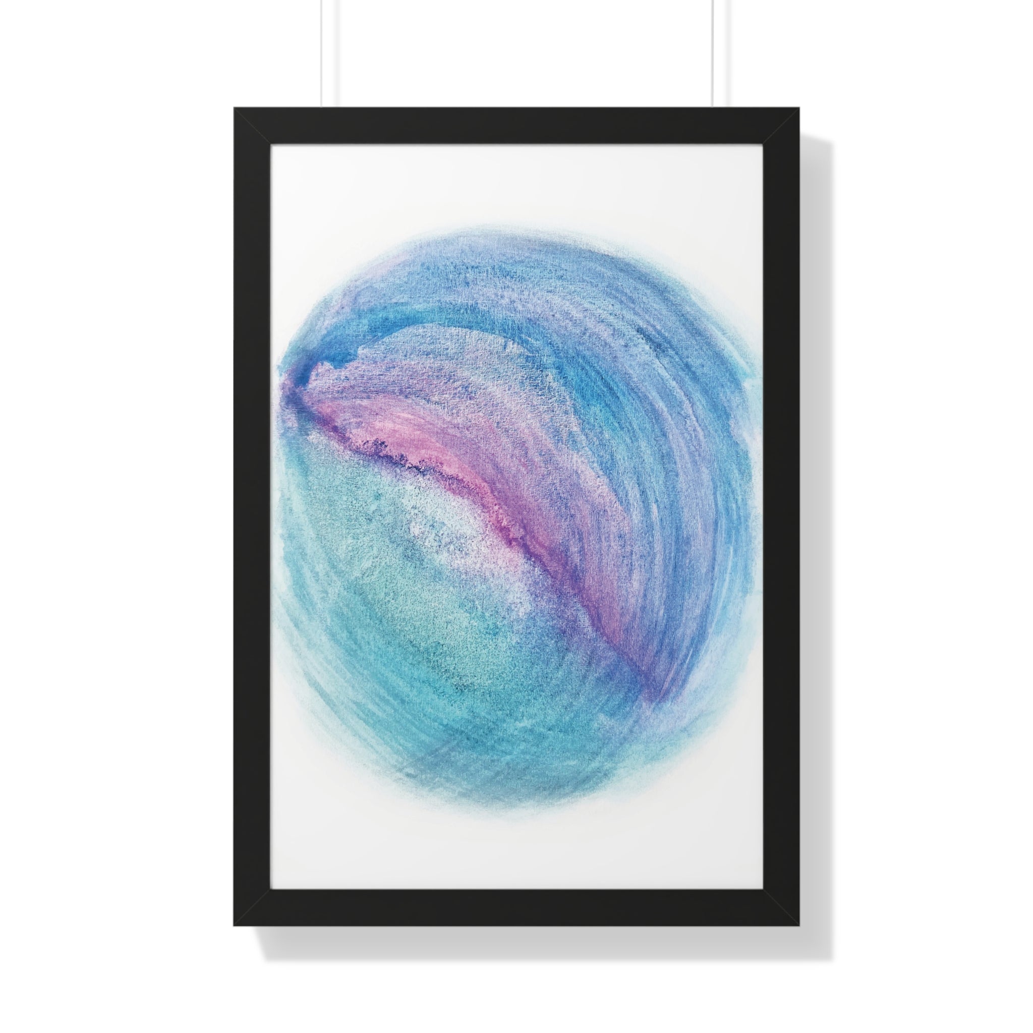 Tides of Infinity Framed Art Print (Vertical) - Brian P Artwork 