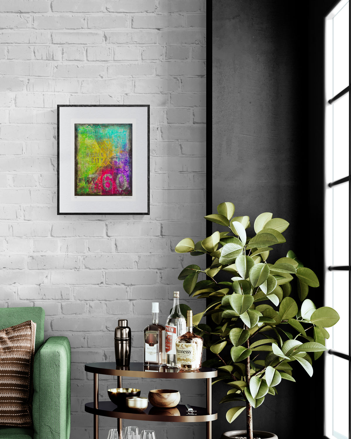 Abstract acrylic painting -  Hidden City – Limited Edition Giclée Print | Escondido Inspired | 3 Sizes