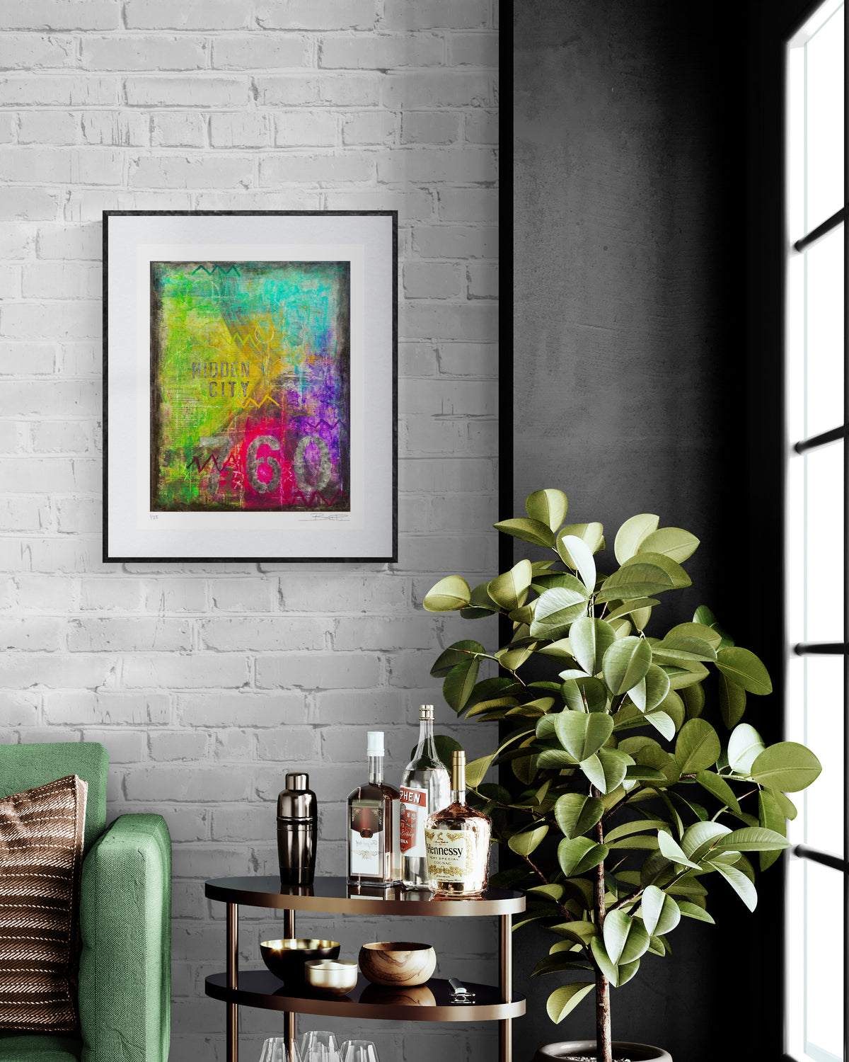 Abstract acrylic painting -  Hidden City – Limited Edition Giclée Print | Escondido Inspired | 3 Sizes