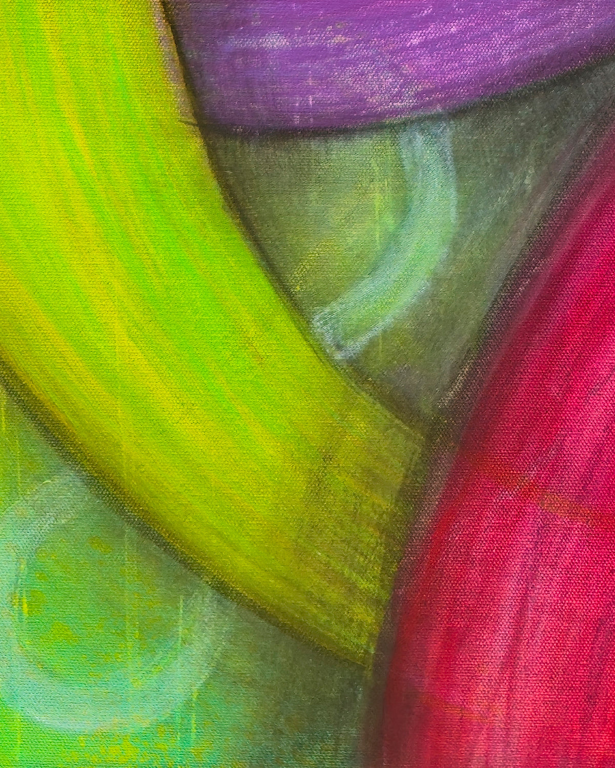 Abstract acrylic painting -  Steady the Spiral – Original Acrylic Canvas Painting, 24" × 36" Diptych