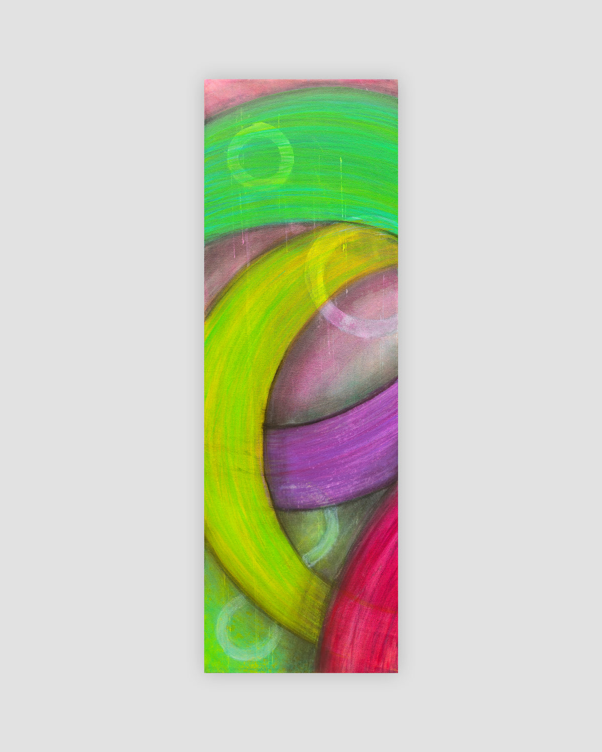 Abstract acrylic painting -  Steady the Spiral – Original Acrylic Canvas Painting, 24" × 36" Diptych