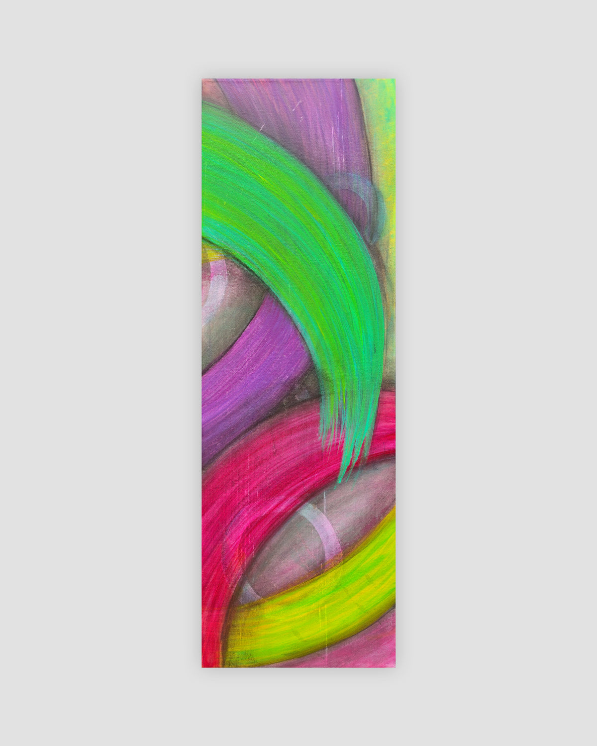 Abstract acrylic painting -  Steady the Spiral – Original Acrylic Canvas Painting, 24" × 36" Diptych
