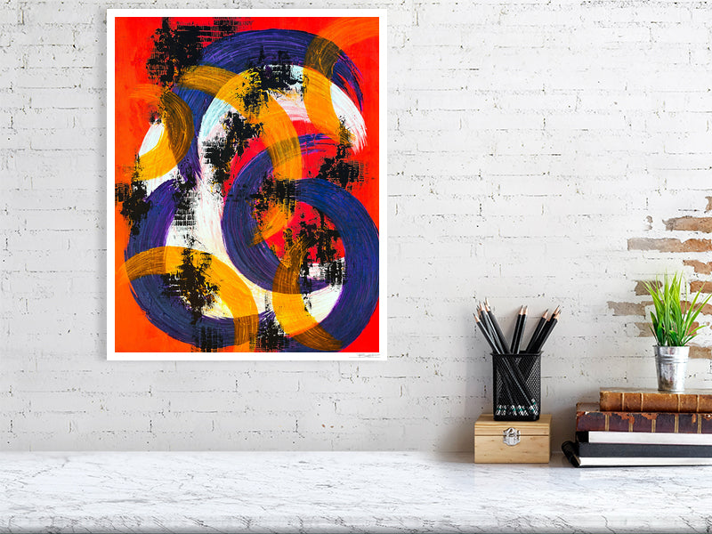 Fires of Imperial Crescent 16x20 inch giclée print on archival paper