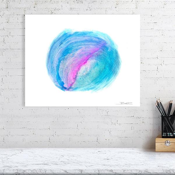 Abstract acrylic painting -  Tides of Infinity | Abstract Horizontal Art Print | Premium Wall Art for Living Room & Office