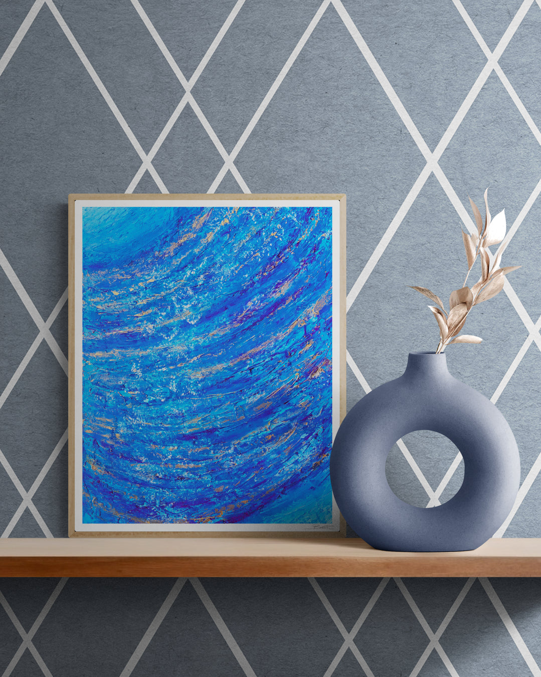 Movement of the Night – Abstract Art Print | Ocean Inspired | 3 Sizes