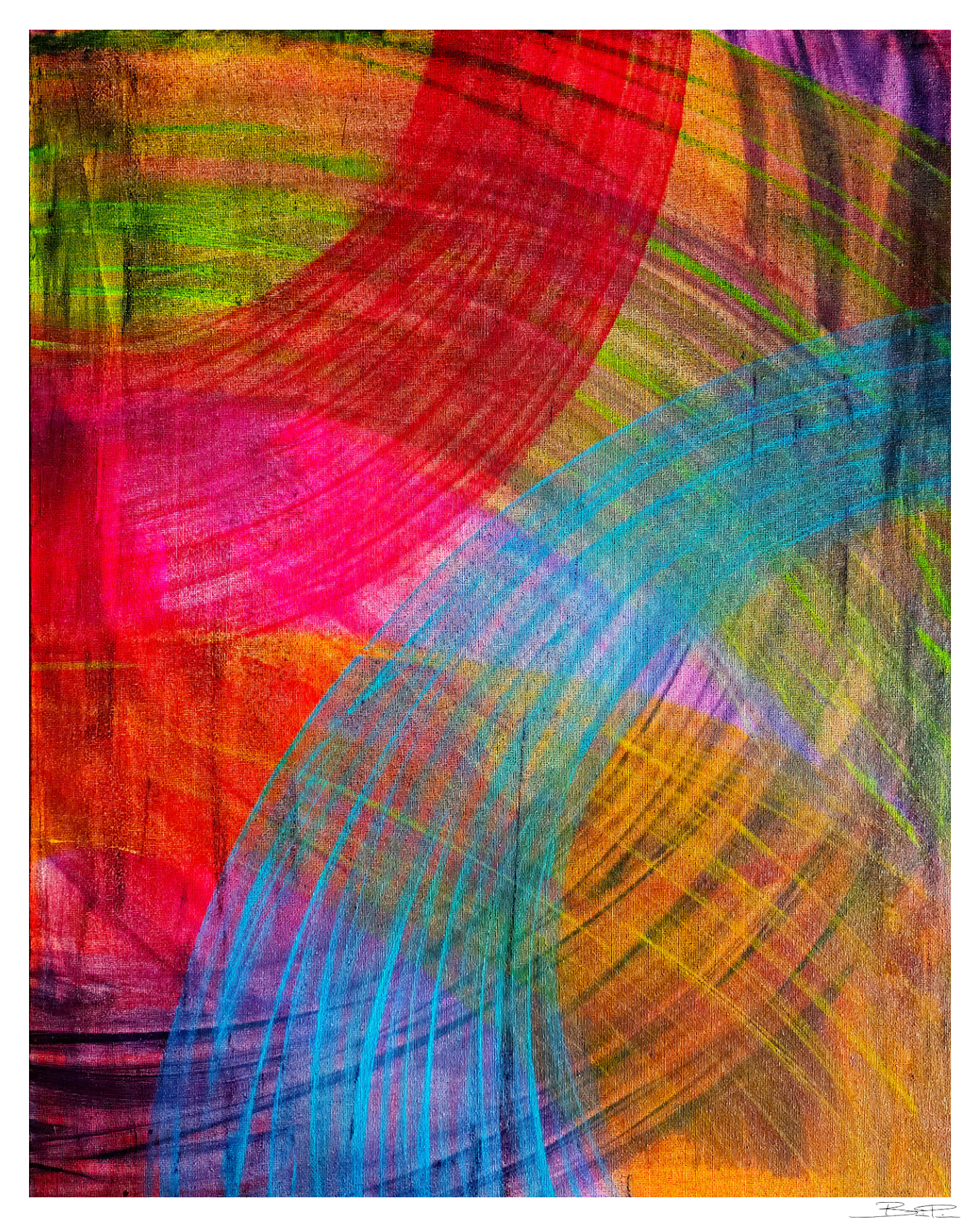 Pulse of Color — vibrant abstract art print, limited edition giclée